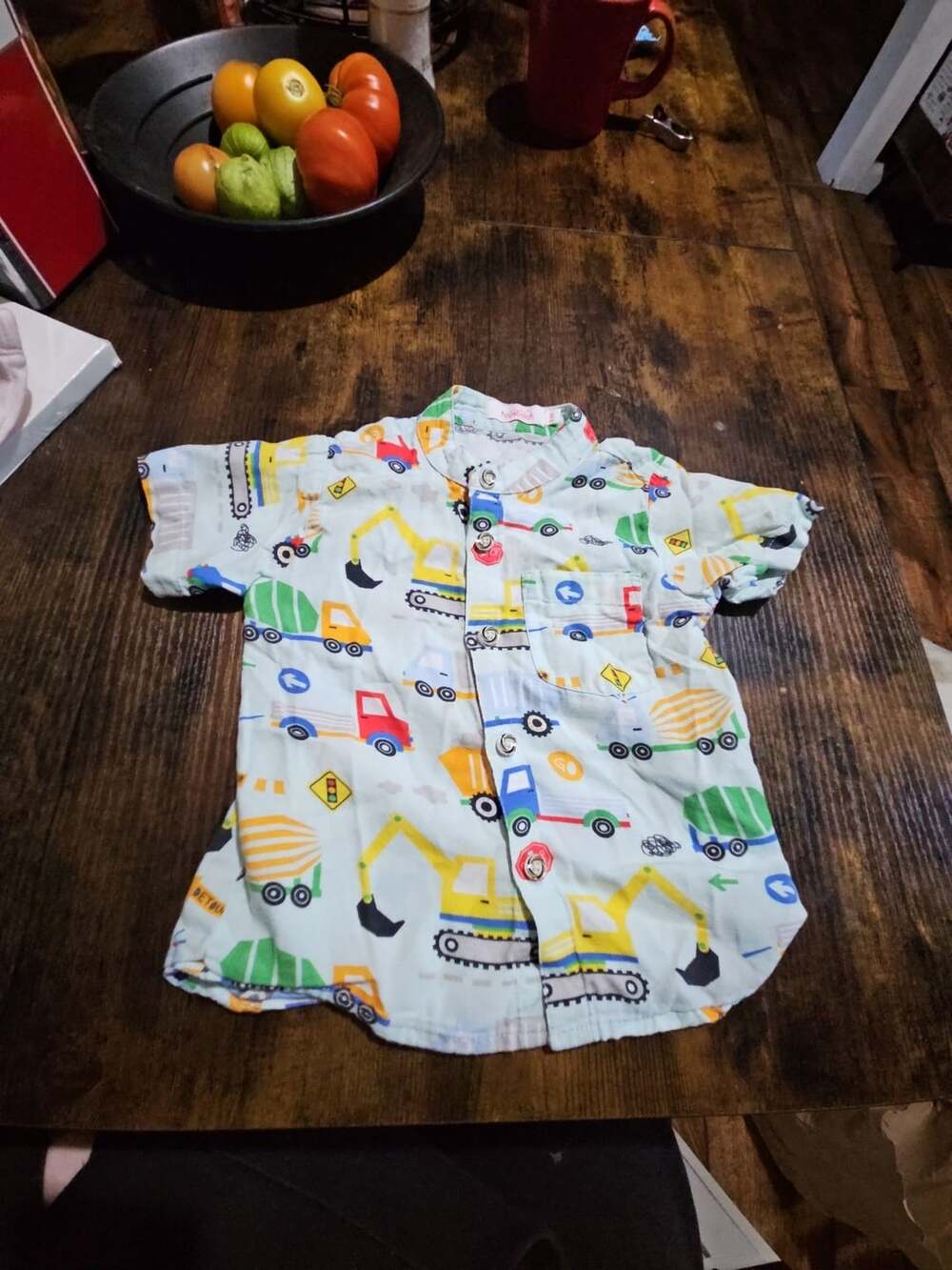 Hopscotch Construction Trucks Shirt Size 3-4Y